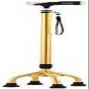 YQZQXWA Adjustable Quad-Base Walking Cane, Golden