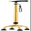 YQZQXWA Adjustable Quad-Base Walking Cane, Golden view 1
