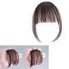Dark Brown Synthetic Clip-In Bangs view 2