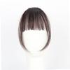 Dark Brown Synthetic Clip-In Bangs view 4