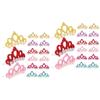 INOOMP 60-Piece Crown-Shaped Pet Hair Clips for Dogs and Cats, Colorful view 1
