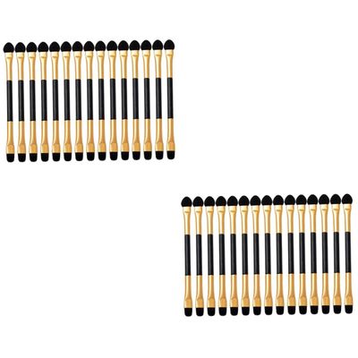 Healeved 30-Piece Double-Sided Eyeshadow Applicators, Portable Makeup Brushes for Eye Makeup, Suitable for Beginners and Professionals