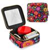 FRODOTGV Clear Makeup Bag, Aster Chrysanthemum Rose and Poppy, 1 Size view 3
