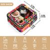 FRODOTGV Clear Makeup Bag, Aster Chrysanthemum Rose and Poppy, 1 Size view 4