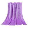 Baby Flannel Blanket, Soft Lightweight Solid-Color Fleece Throw, 45 x 65 cm, Purple view 1