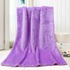Baby Flannel Blanket, Soft Lightweight Solid-Color Fleece Throw, 45 x 65 cm, Purple view 4