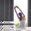 CHENMIAO Blackout Thermal Curtains, 450 x 60 cm, Navy Blue view 2