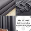 CHENMIAO Blackout Curtains with Grommets, 90 x 100 cm, Thermal, Dark Blue view 3