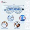 Fisura “Sweet Dreams” Cloud Sleep Mask, Soft Eye Mask with Elastic Band, Ultra-Soft, 20 x 10 cm view 2