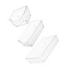 Amosfun 3-Piece Plastic Storage Box with Compartments for Desks view 1