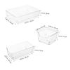 Amosfun 3-Piece Plastic Storage Box with Compartments for Desks view 3
