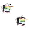 ERINGOGO 2 Sets Multipurpose Hanging Diaper and Toiletry Bags with Zippers, 3 Pieces x 2 view 1
