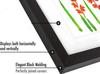 White Wooden Children's Art Frame with Magnetic Flap Cover, 11" L x 8.5" W view 3