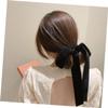 FRCOLOR 3-Piece Large Bow Hair Ties for Girls, Velvet Hair Accessories view 2