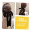 FRCOLOR 3-Piece Large Bow Hair Ties for Girls, Velvet Hair Accessories view 3
