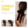 FRCOLOR 3-Piece Large Bow Hair Ties for Girls, Velvet Hair Accessories view 4