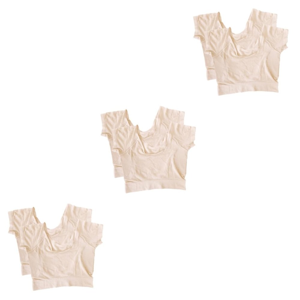 FRCOLOR 6-Pack Women's Underarm Sweat-Absorbing Vests