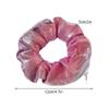 5-Pack Women's Zipper Hair Ties, Orange A view 2
