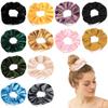 5-Pack Women's Zipper Hair Ties, Orange A view 3