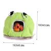 Happyyami 3-Piece Bird Hammock for Small Pets, Warm Hanging Bed for Parrots and Hamsters, Green view 4