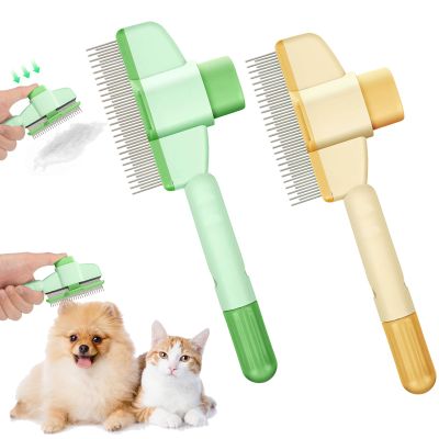 2-Pack Self-Cleaning Cat Flea Comb
