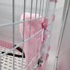 Srliya Bird Cage Cover, Cotton Velvet, Wind Protection, Warm and Cozy Parrot Blanket for African Grey, Amazon, Eclectus, Cockatoo (Pink) view 3