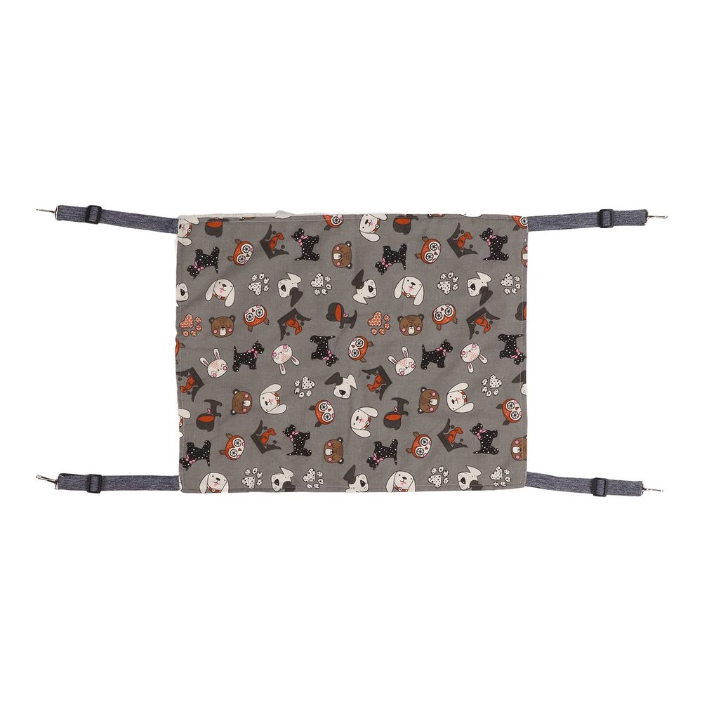 Srliya Cat Hammock, Soft, Comfortable, Warm, Double-Layer Plush Hammock for Rabbits, Kittens, Hamsters, Puppies and Ferrets (S, White Dog)