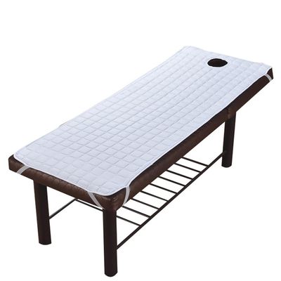 Chickwin Thick Massage Table Fitted Sheet with Face Hole, White, 180 x 60 cm