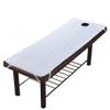 Chickwin Thick Massage Table Fitted Sheet with Face Hole, White, 180 x 60 cm view 1
