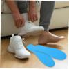 minkissy Breathable Sports Insoles for Men, 4 Pairs, Mesh and Sponge, Shock-Absorbing, Sweat-Absorbing, Gray, Size 47 view 3