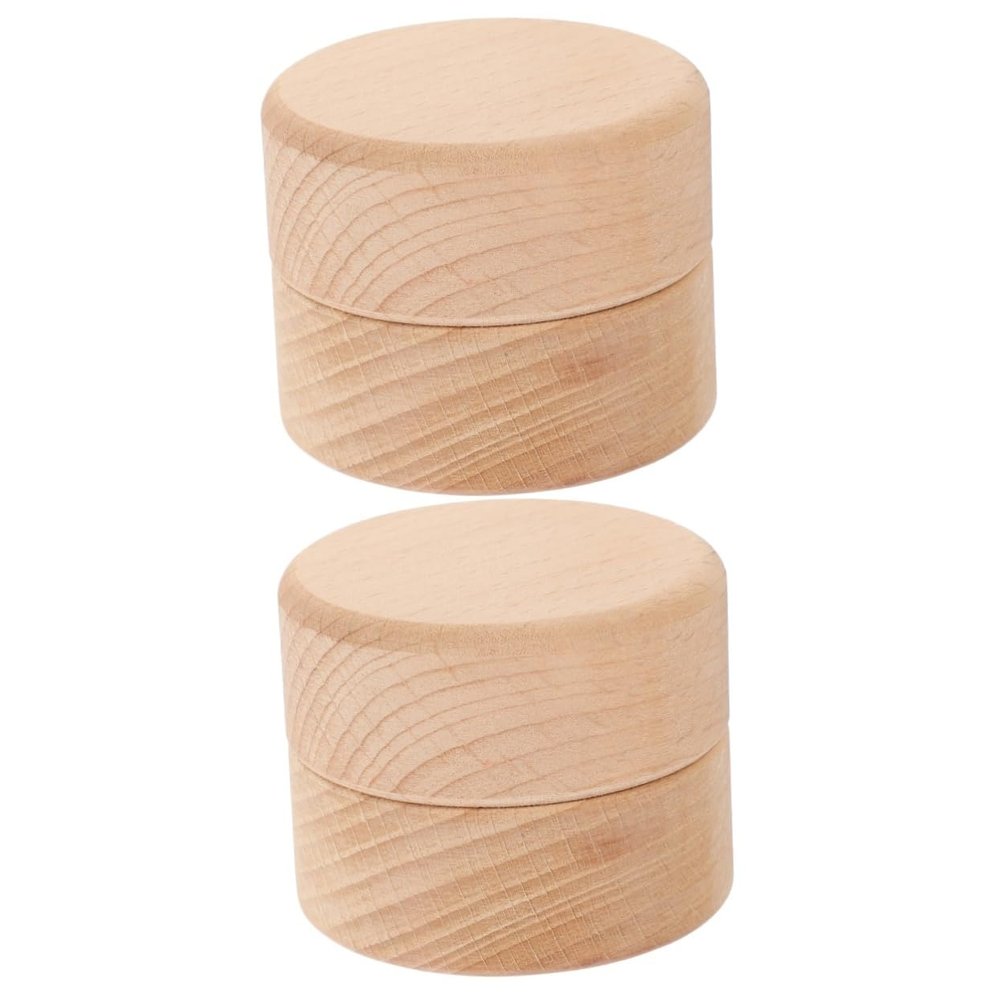 ibasenice 2-Piece Wooden Tooth Boxes, Cute Keepsake Storage Boxes for Baby Teeth and Fetal Hair, Creative Memory Boxes for Baby Showers, Birthdays, and Baptisms