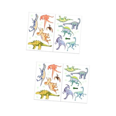 ifundom 4-Sheet Dinosaur Glow-in-the-Dark Wall Stickers