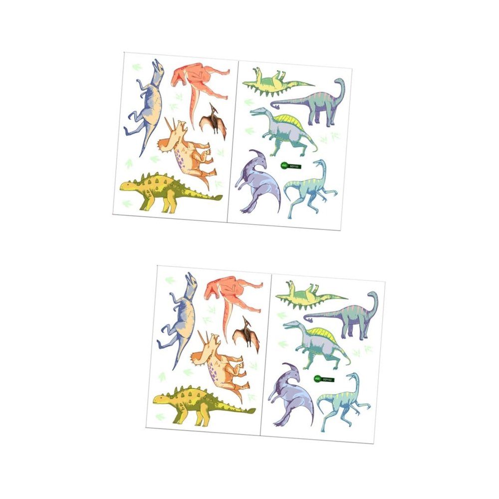 ifundom 4-Sheet Dinosaur Glow-in-the-Dark Wall Stickers