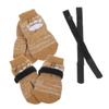 HAPINARY Anti-Slip Dog Paw Protectors, 4-Pack, Cotton, Coffee view 1