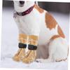 HAPINARY Anti-Slip Dog Paw Protectors, 4-Pack, Cotton, Coffee view 3