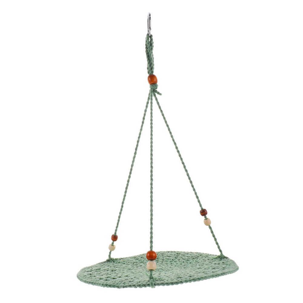 Green Cotton Rope Bearded Dragon Swing for Lizards