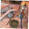 Sosoport Resin Reptile Water and Food Bowl, Brown, Large Capacity view 3