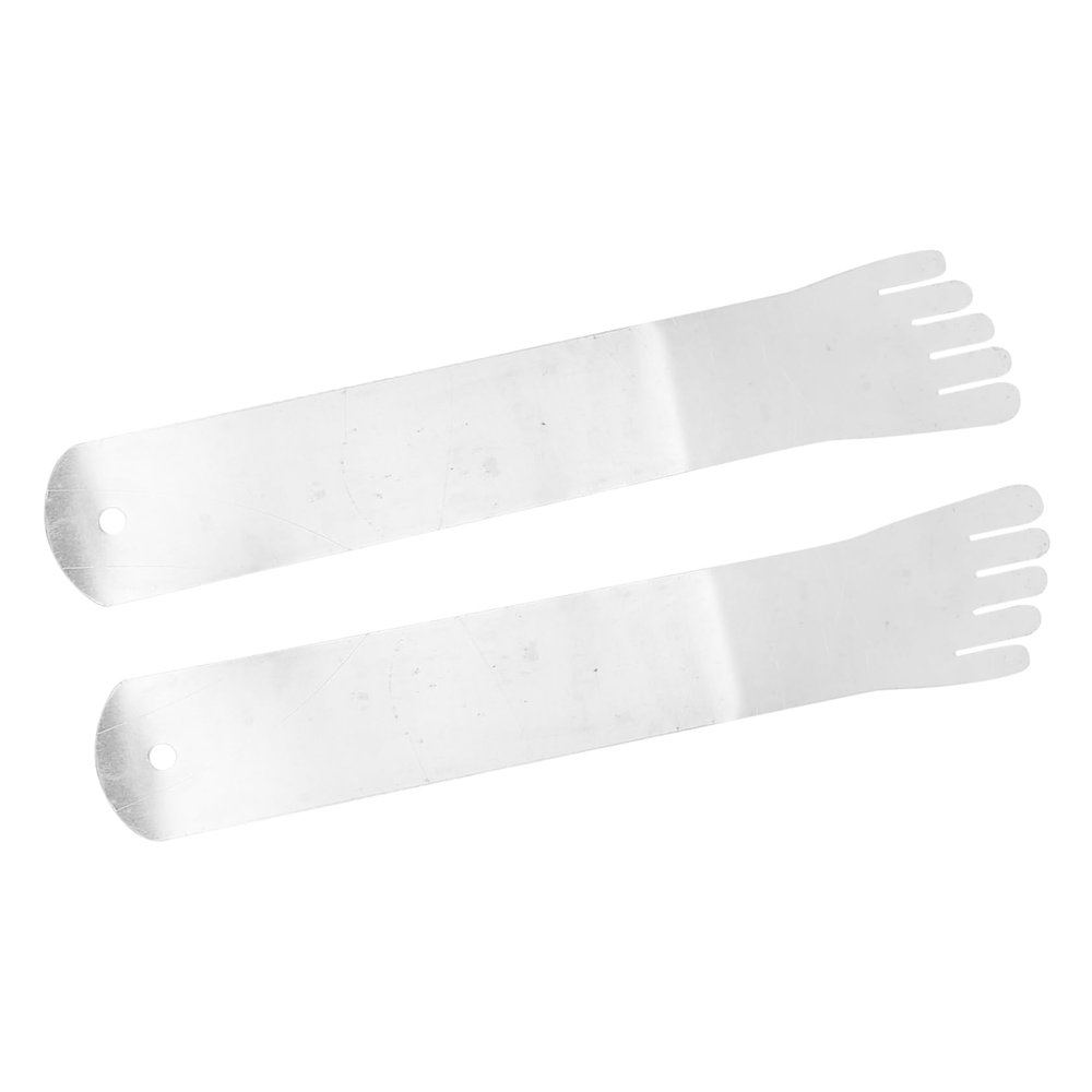 DIYEAH Aluminum Silver Sock Shaping Boards, 2-Pack