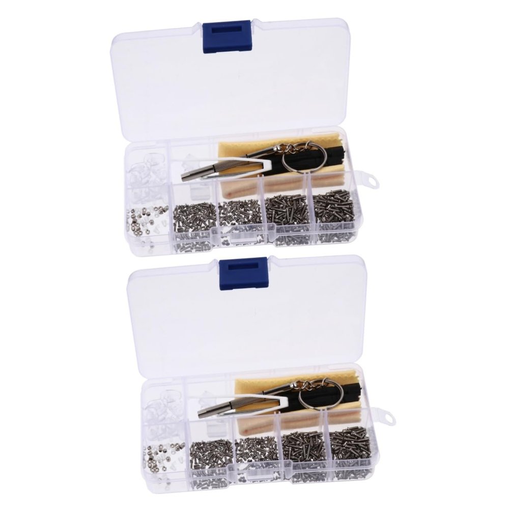 Beavorty Eyeglass Repair Tool and Screw Kit, 2 Pieces