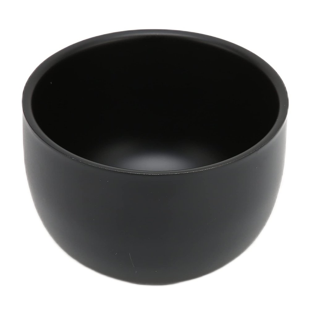 TIKATARER Shaving Bowl, Black Stainless Steel, Non-Slip Design
