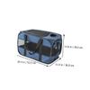 Kisangel Foldable Dog Carrier up to 30 kg, Oxford Fabric and Mesh Pet Carrier Bag, Black view 3