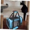 Kisangel Foldable Dog Carrier up to 30 kg, Oxford Fabric and Mesh Pet Carrier Bag, Black view 4