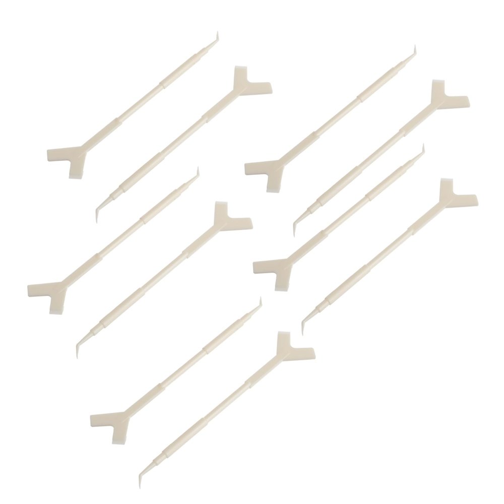 Baluue Reusable Eyelash Lift Tool with Eyelash Separator, 10 Y-Shaped Plastic Brushes for Home and Salon