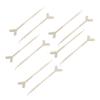 Baluue Reusable Eyelash Lift Tool with Eyelash Separator, 10 Y-Shaped Plastic Brushes for Home and Salon view 1