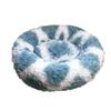 YOUCAI Round Plush Dog Bed, Washable Pet Bed, Blue, 70 cm view 1