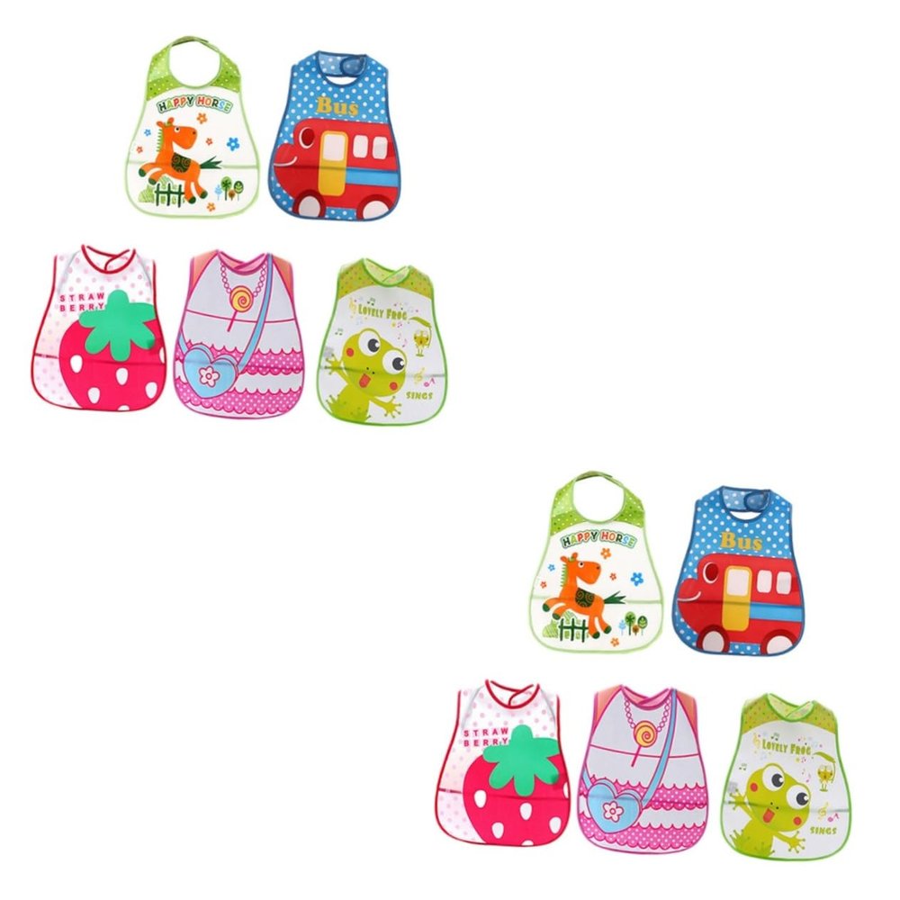 Abaodam 10-Pack Cloth Baby Bibs