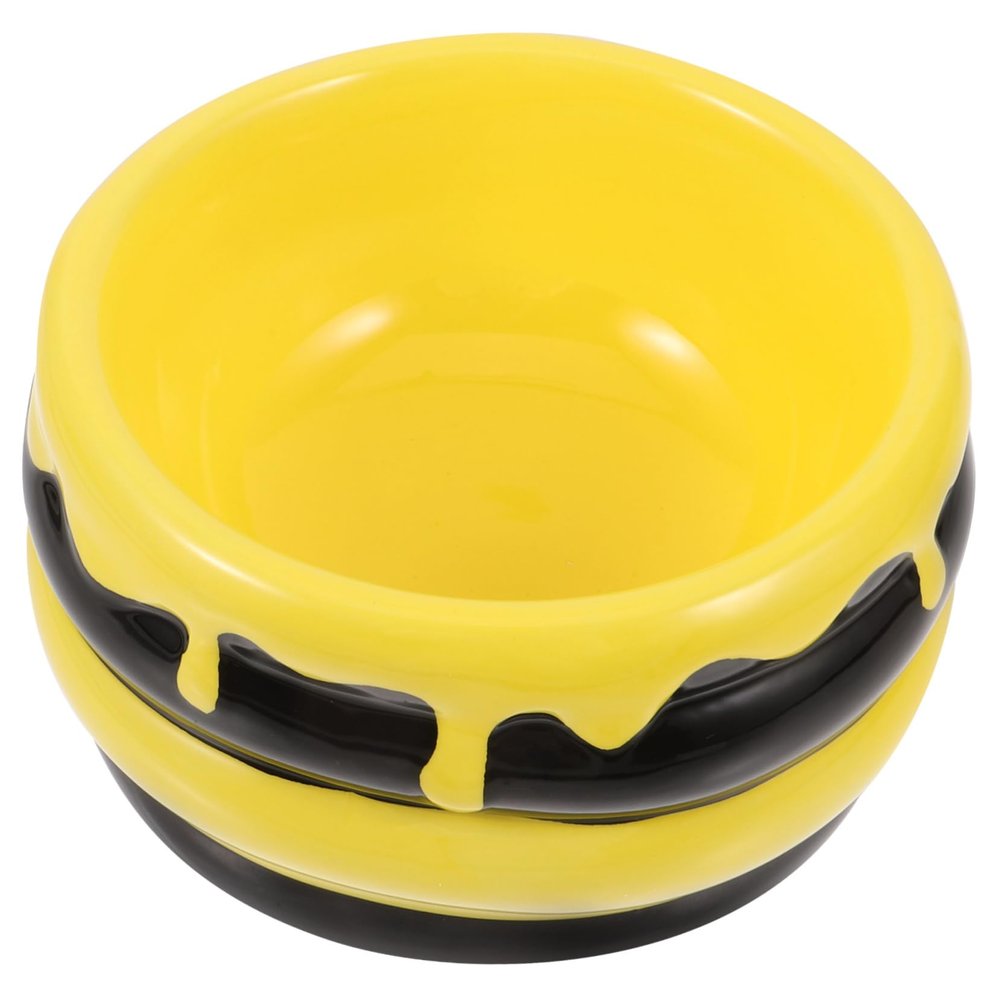 BESPORTBLE Ceramic Food Bowl for Dogs and Cats, Elevated Foot-Shaped Design, Easy to Clean