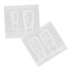 Operitacx 2-Piece Silicone Flower Nail Art Molds with Lotus and Rose Designs view 1