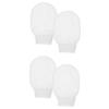 Baluue 4-Piece Exfoliating Wash Gloves for Skin Care, Gentle Scrubbing Mitts, White view 1