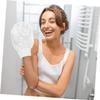 Baluue 4-Piece Exfoliating Wash Gloves for Skin Care, Gentle Scrubbing Mitts, White view 2